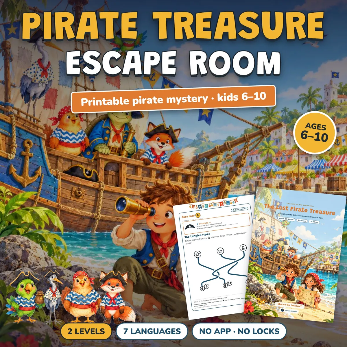 Pirate Treasure Hunt for Kids: The Lost Pirate Treasure